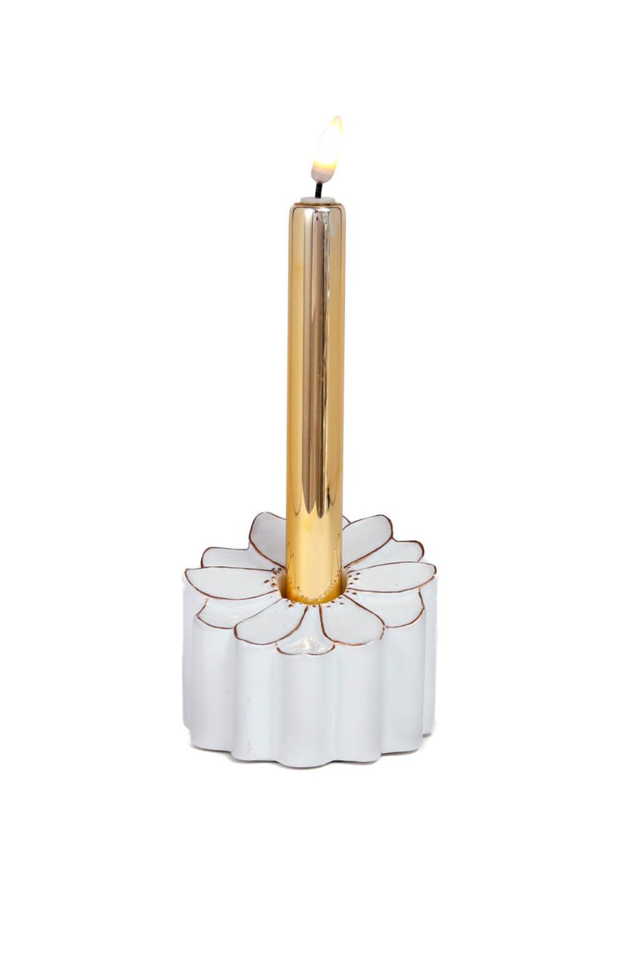 Beautiful Gold and White Candle Illuminated Display