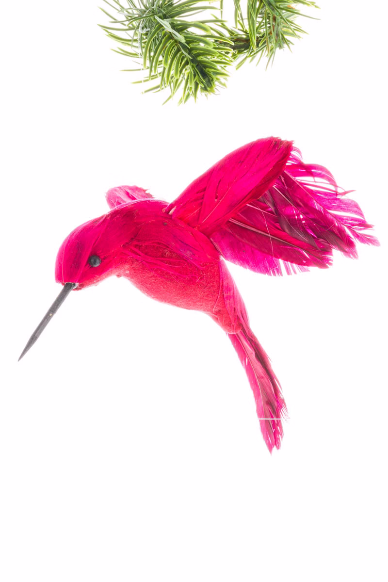 Red Hummingbird Ornament