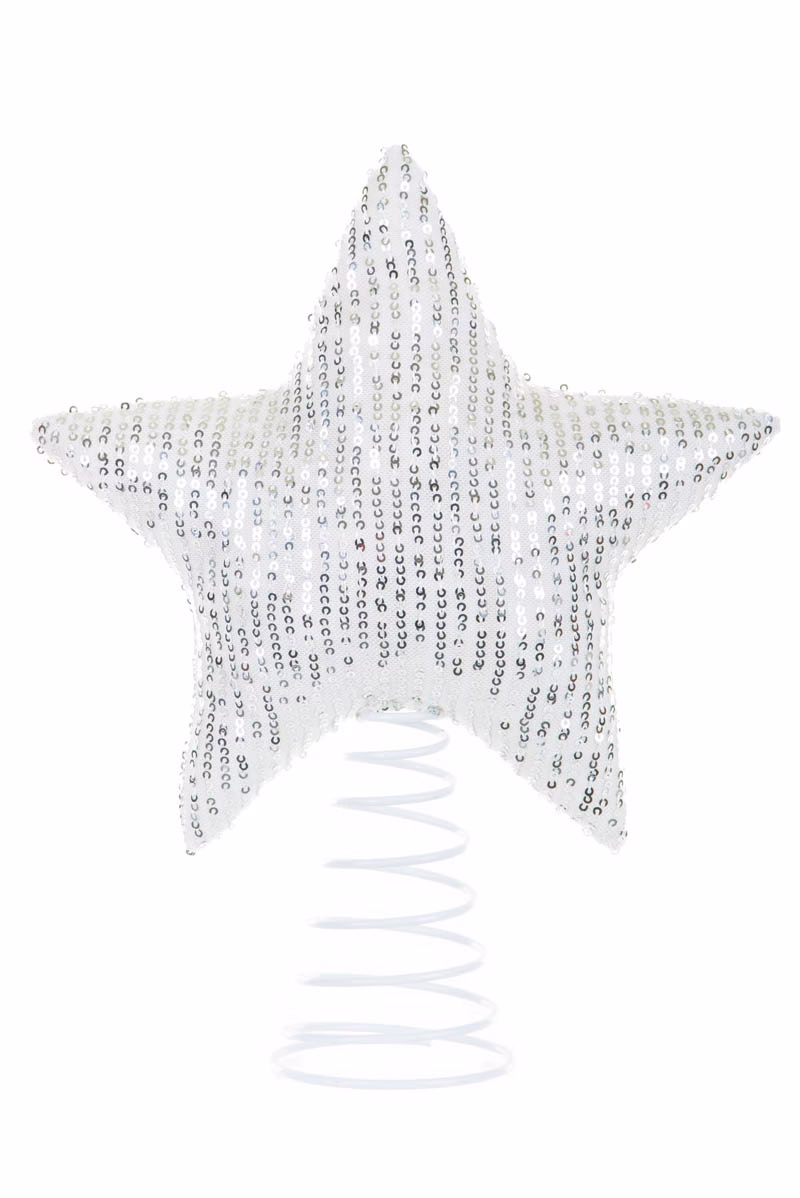 Silver Star Tree Topper
