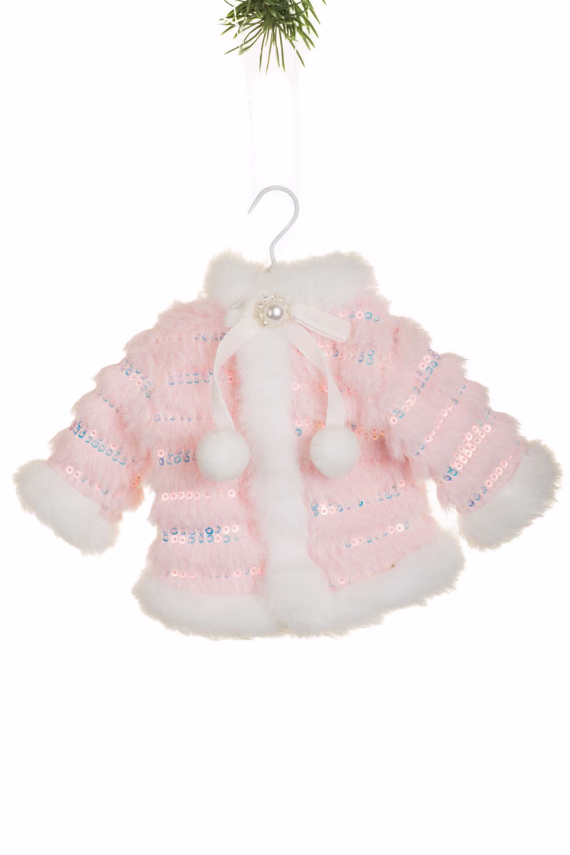White Winter Coat Ornament