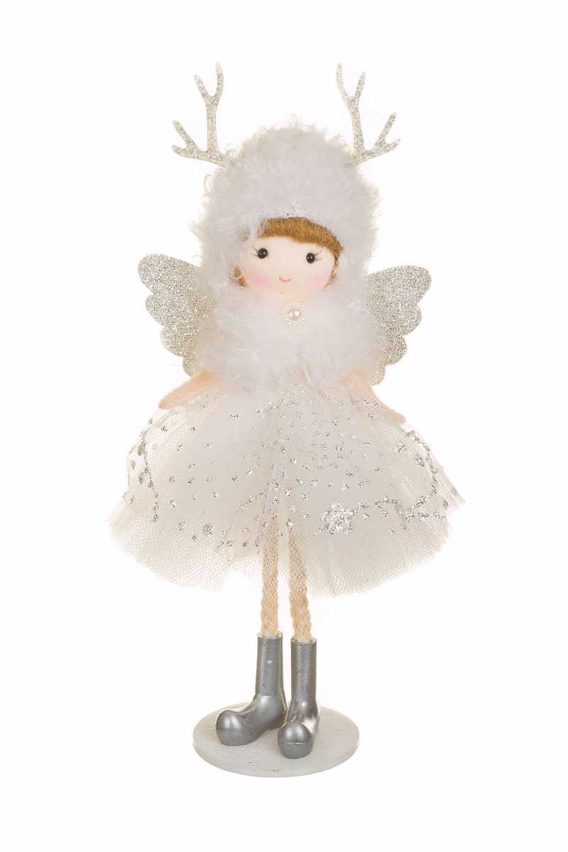 Hangable White Cherub Girl Doll