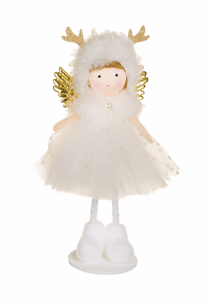 Hangable White Cherub Girl Doll