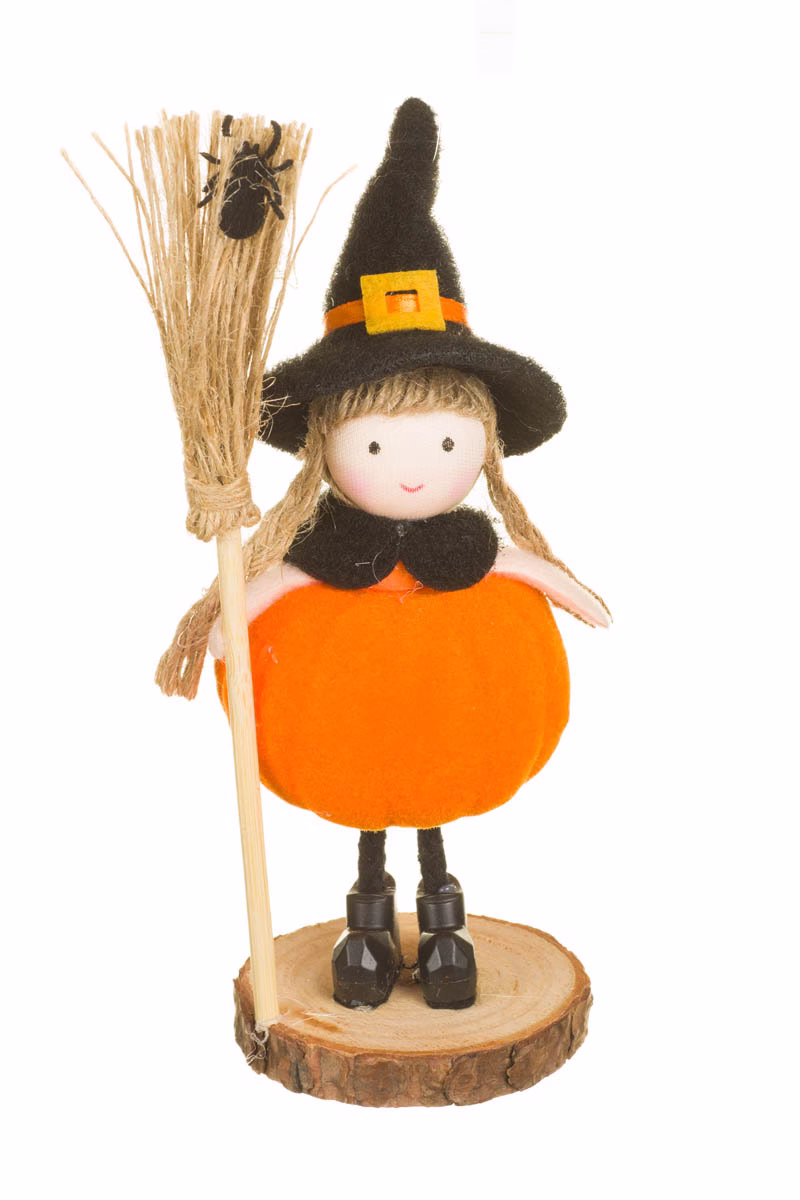Hangable Orange Witch Girl Doll