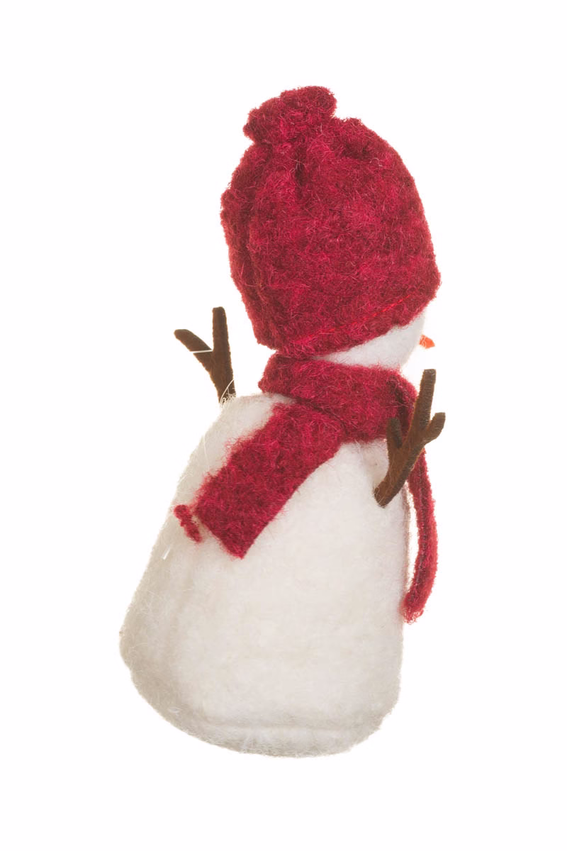 Red Capped Snowman Doll - Image 5