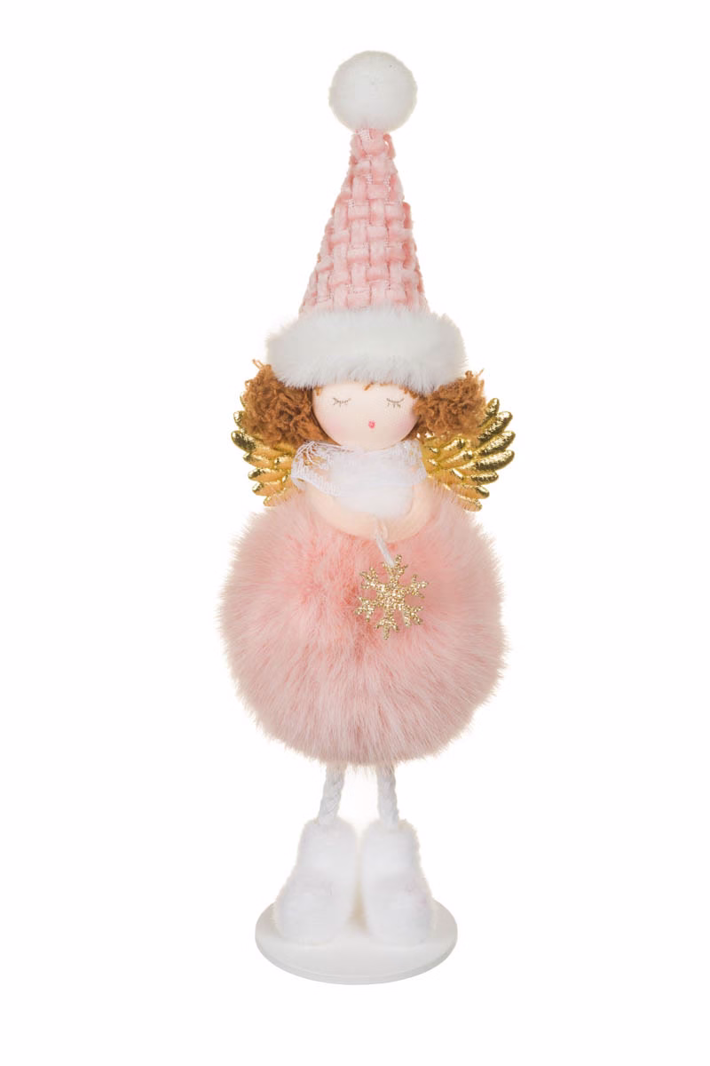 Hangable Green Puffball Cherub Girl Doll