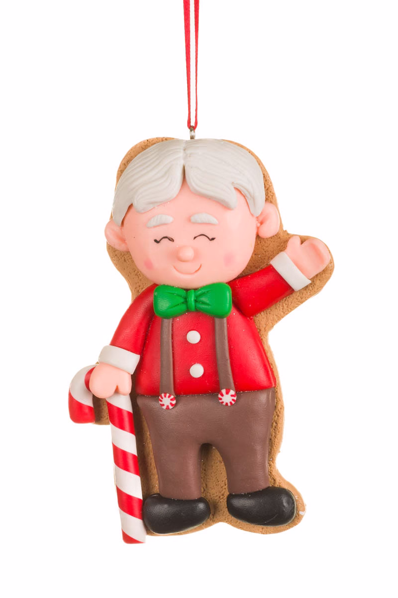 Red Waving Santa Claus Ornament