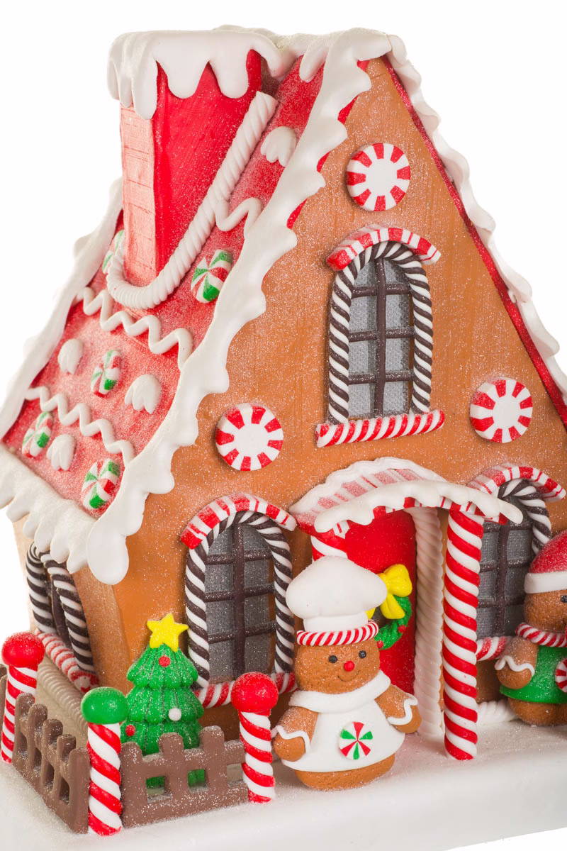 Brown LED Gingerbread Chef's House - Image 5