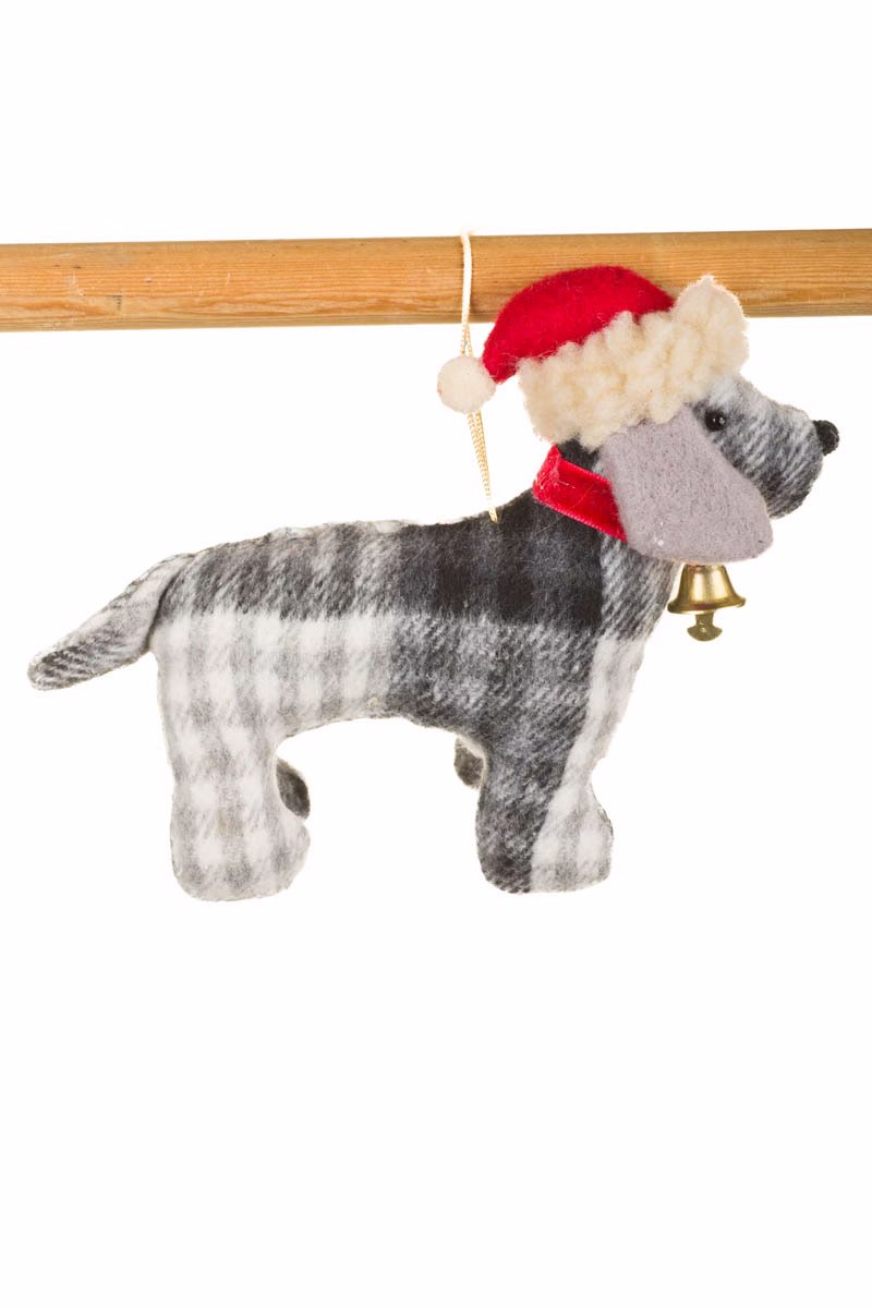 Gray Dog Ornament