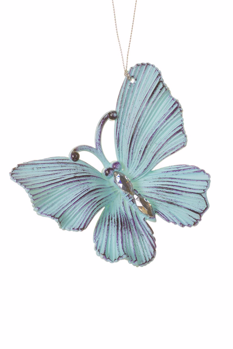 Baby Blue Butterfly Ornament