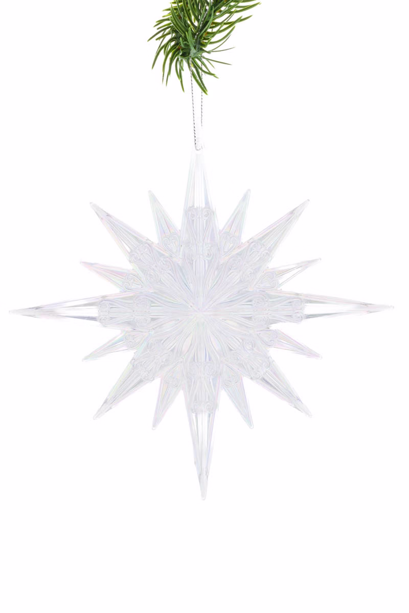 Iridescent Cardinal Star Ornament