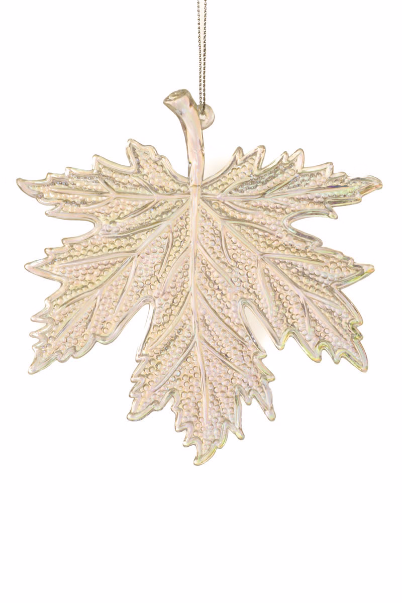 Iridescent Japanese Maple Leaf Ornament