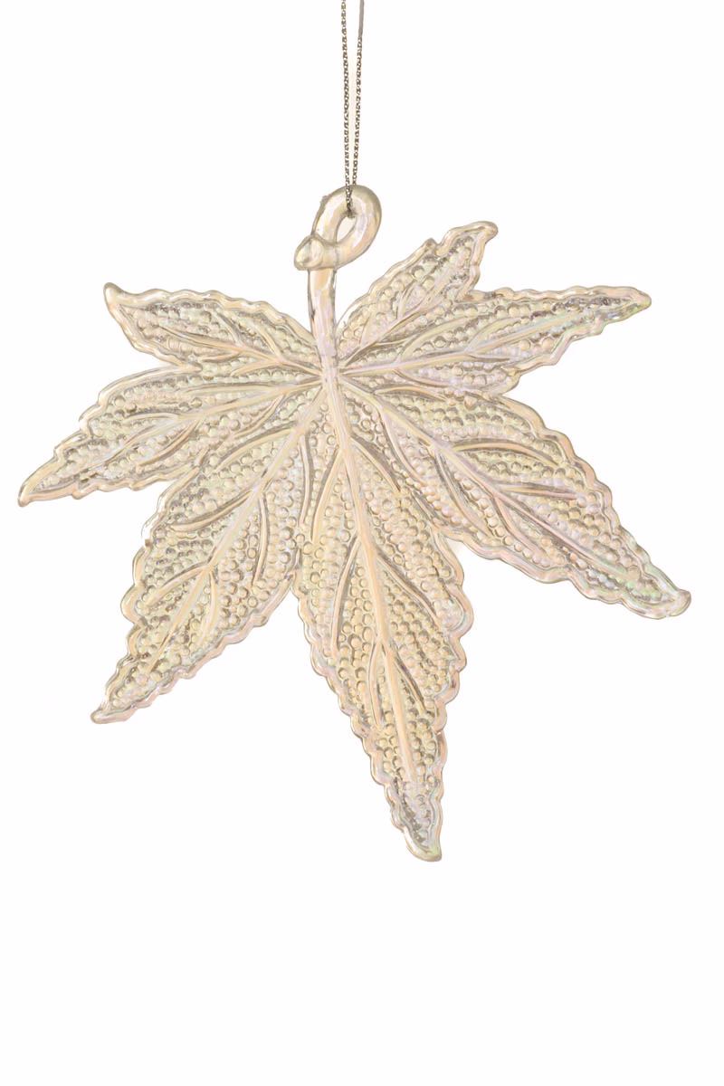 Iridescent Canadian Maple Leaf Ornament
