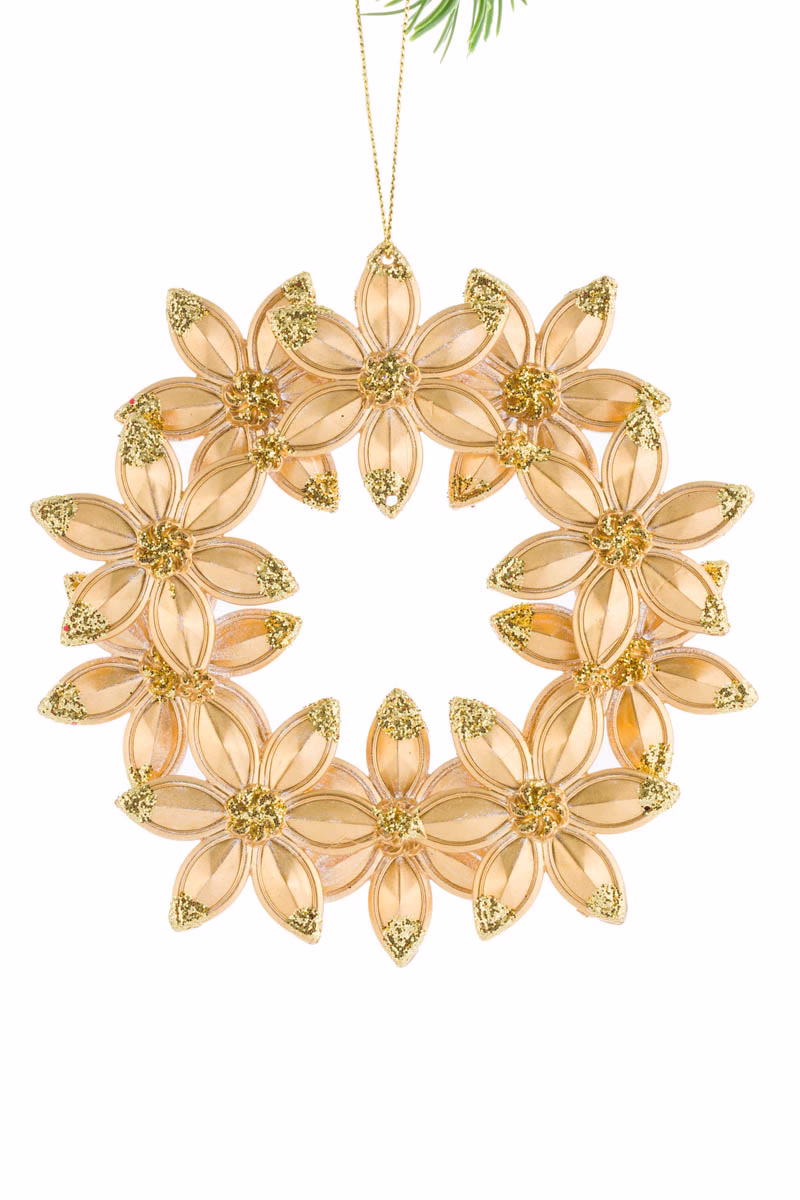 Gold Wreath Ornament