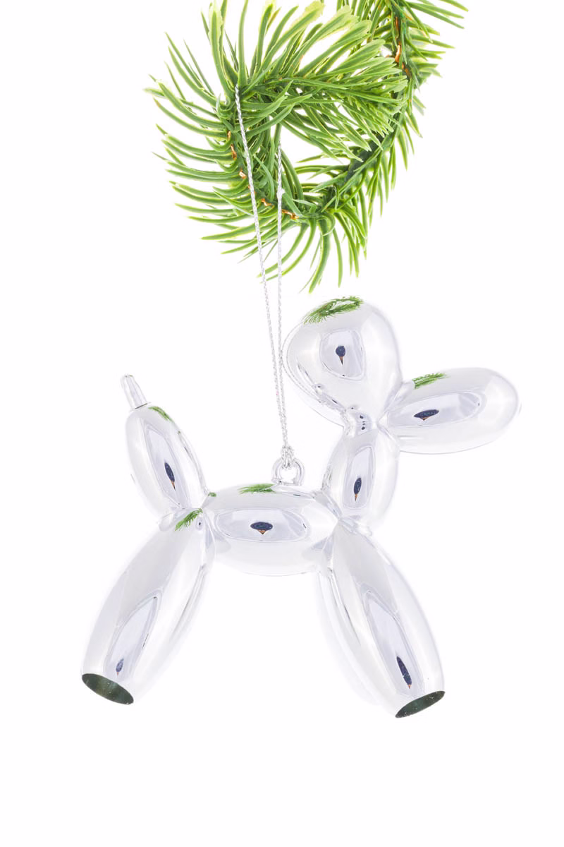 Silver Balloon Animal Ornament
