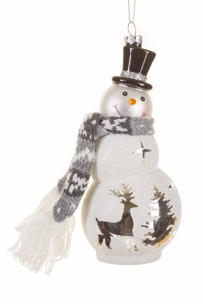White Snowman Ornament