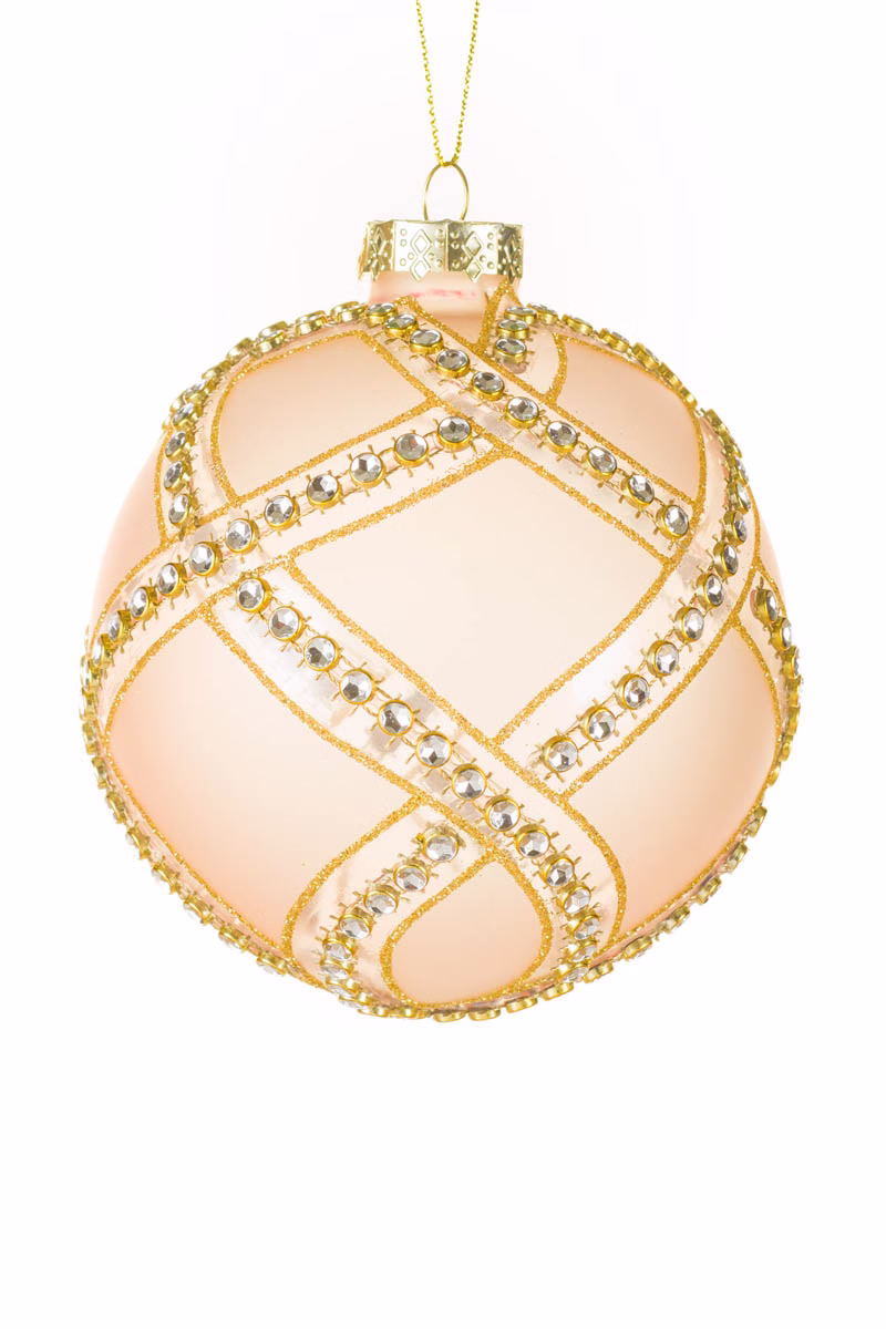 Rose Gold Ball Ornament