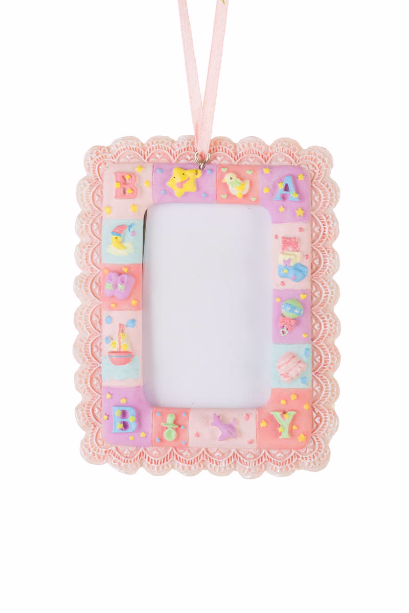 Baby Pink Photo Frame Ornament