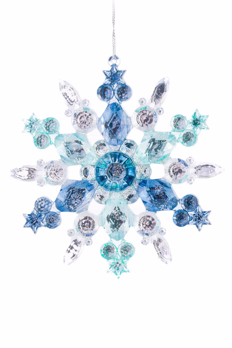 Midnight Blue Snowflake Ornament