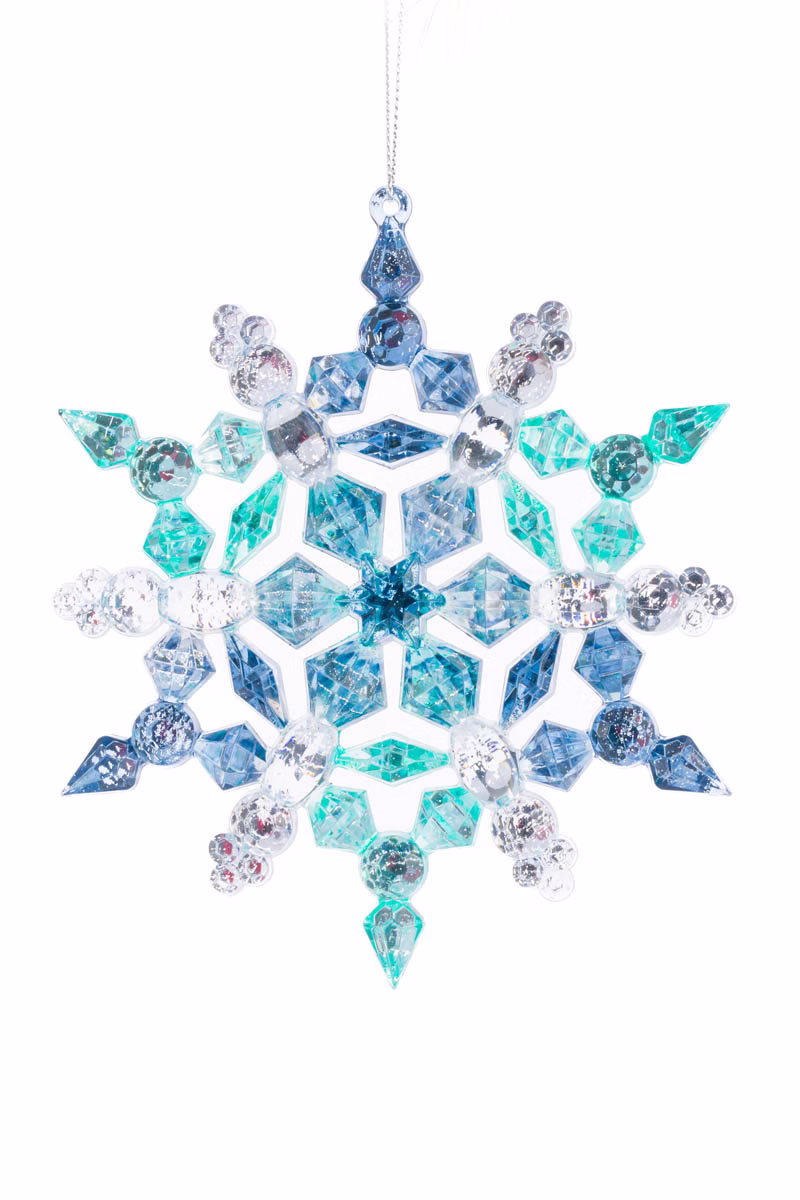 Midnight Blue Snowflake Ornament