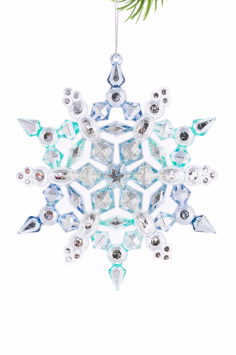 Midnight Blue Snowflake Ornament - Image 3