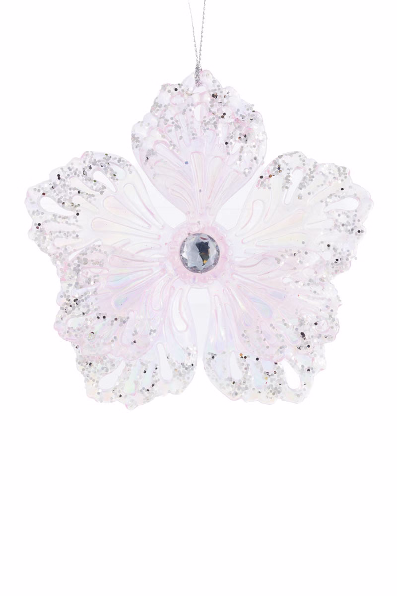 Baby Pink Poinsettia Ornament