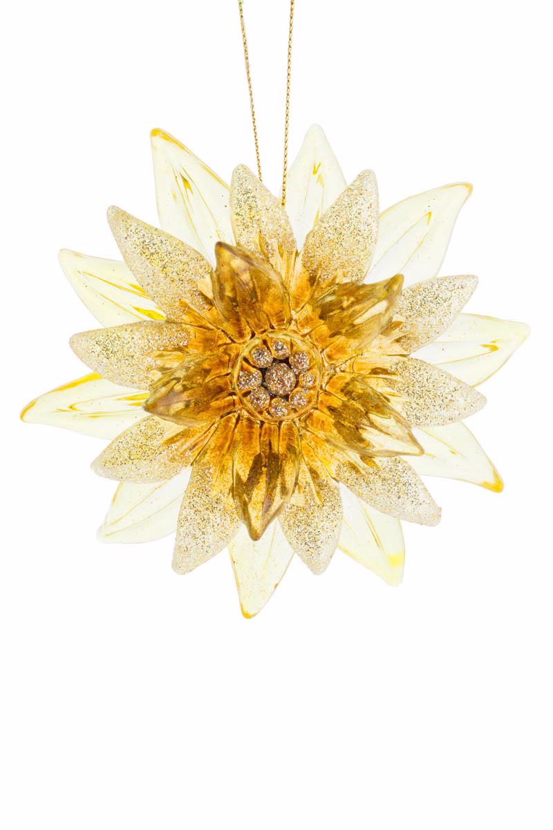 4.5″ Crystalline Gold Snowflake Ornament