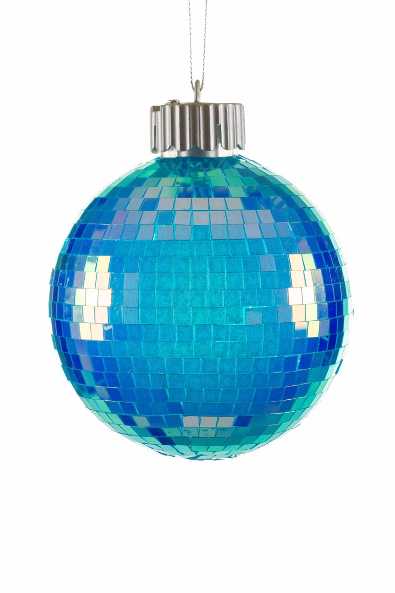 Blue Disco Bulb Illuminated Ornament