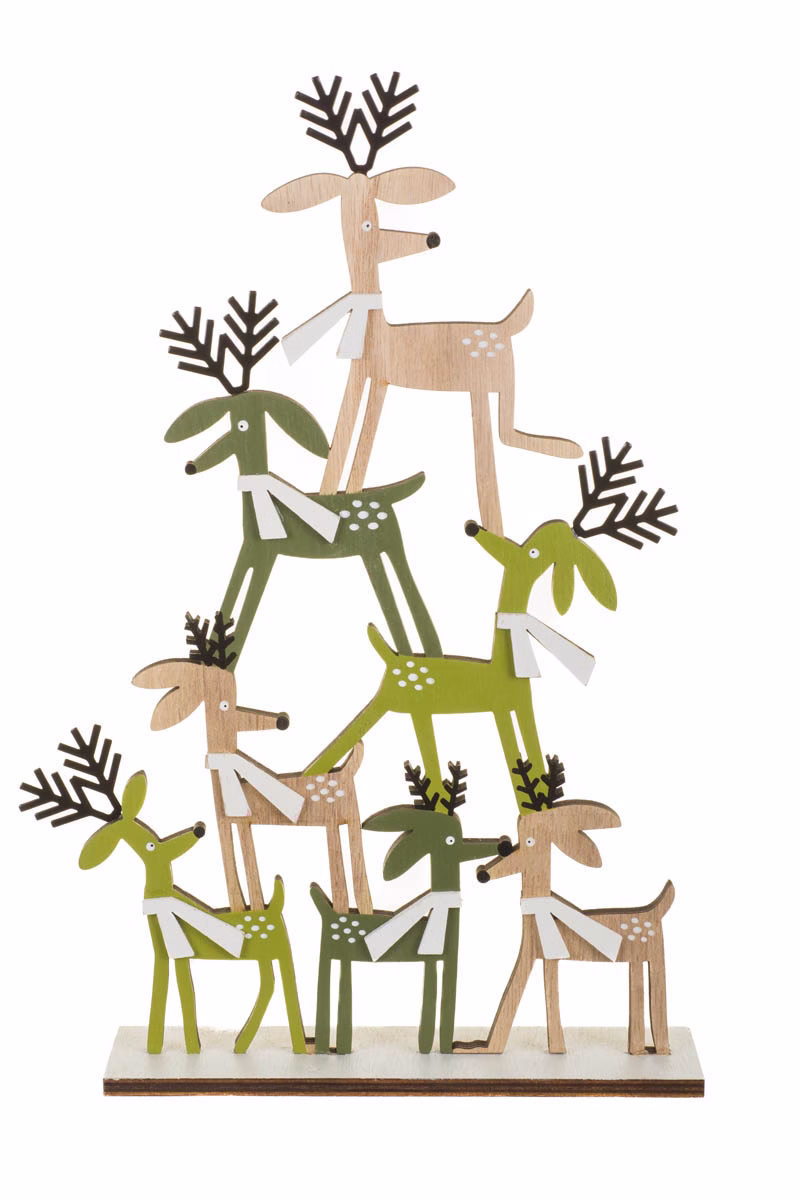 Off-White Deer Pyramid Accent