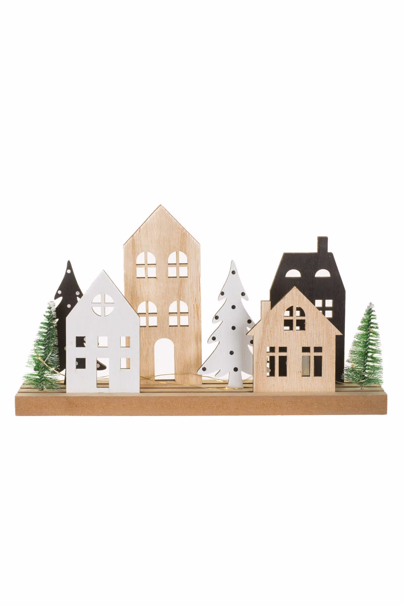 Cream LED Layered Cityscape