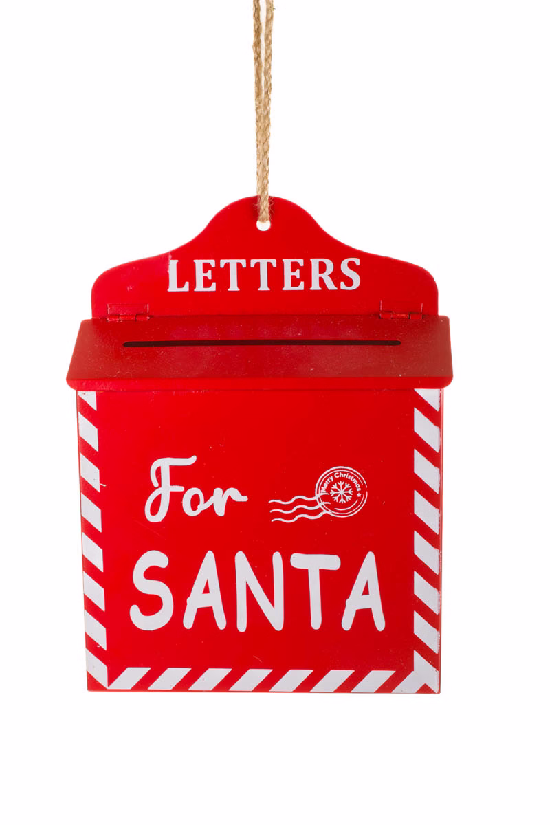 Red North Pole Mailbox Ornament