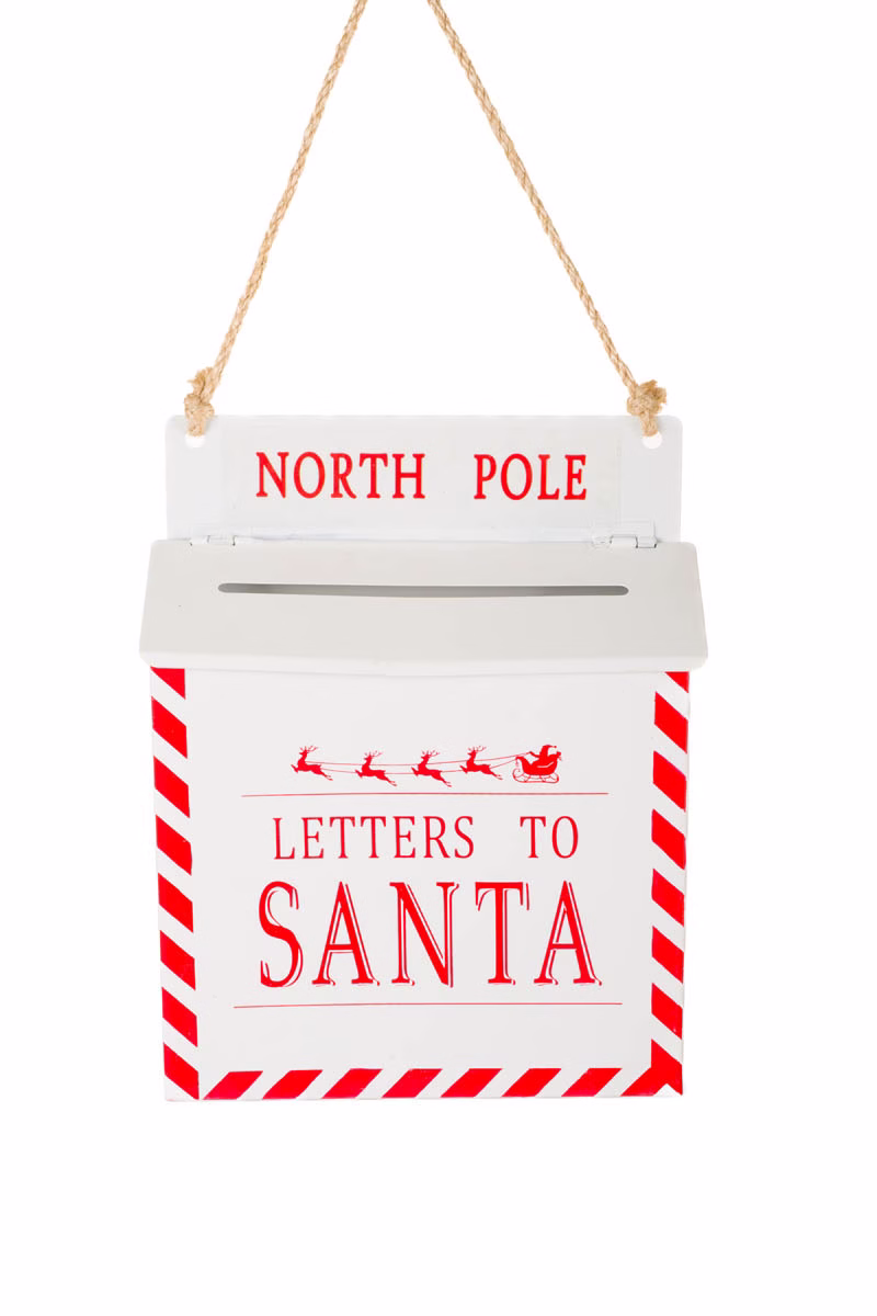 White North Pole Mailbox Ornament