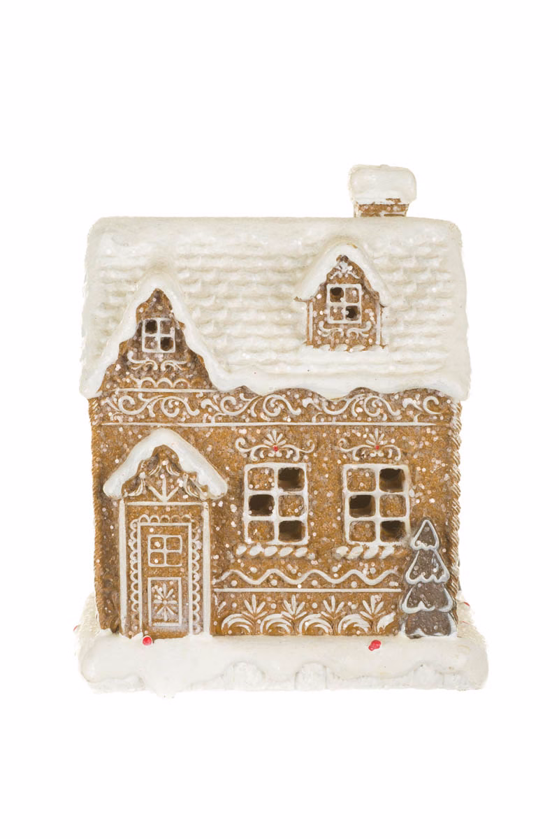 White LED Gingerbread House