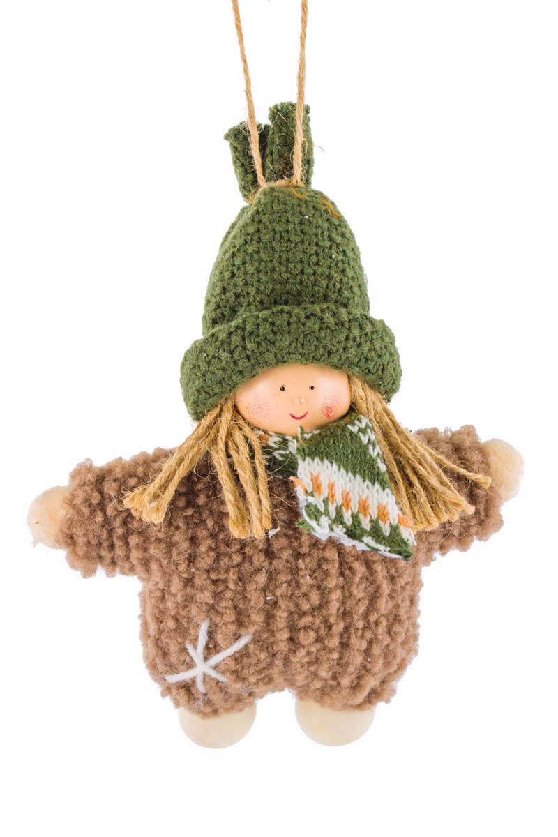 Hangable Brown Sister Dolls