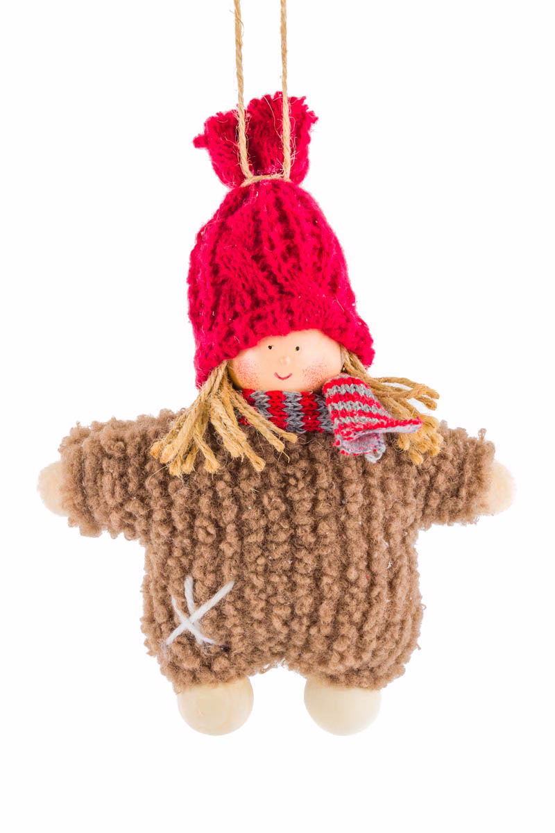 Hangable Brown Sister Dolls