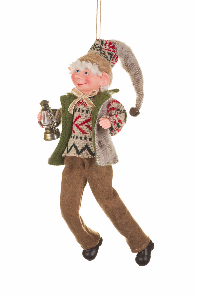 Hangable Brown Winter Elf