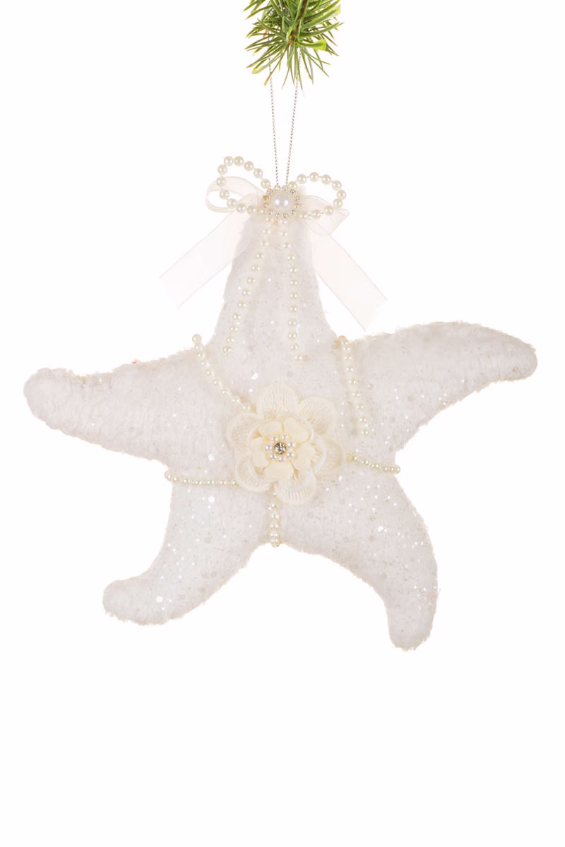 White Starfish Ornament