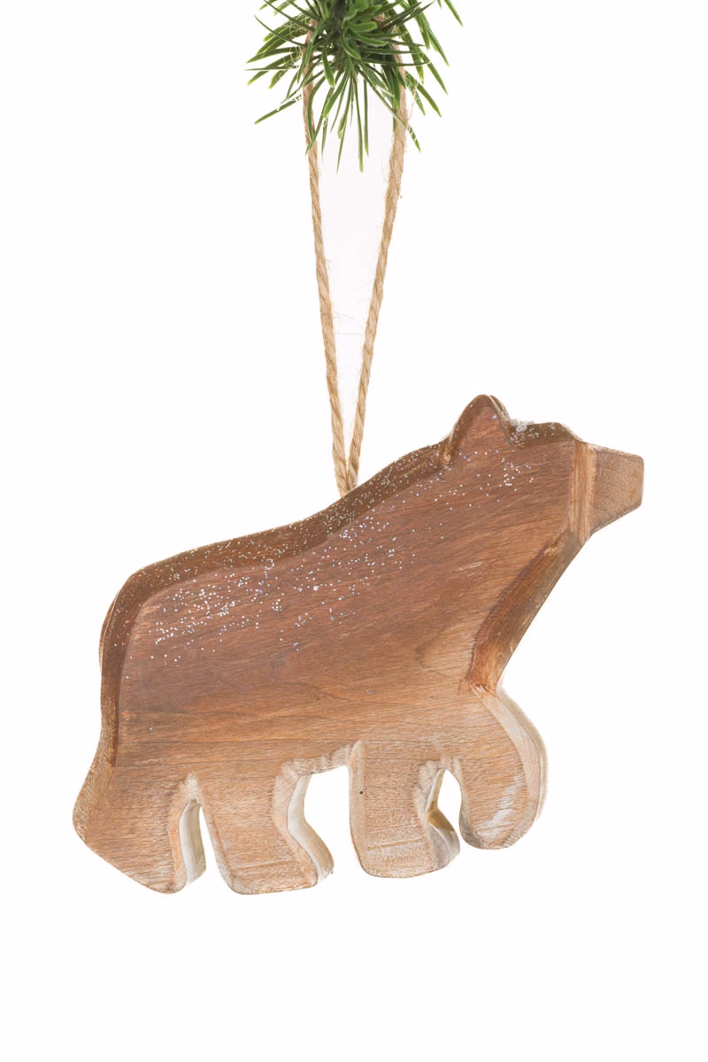 Umber Grizzly Bear Ornament
