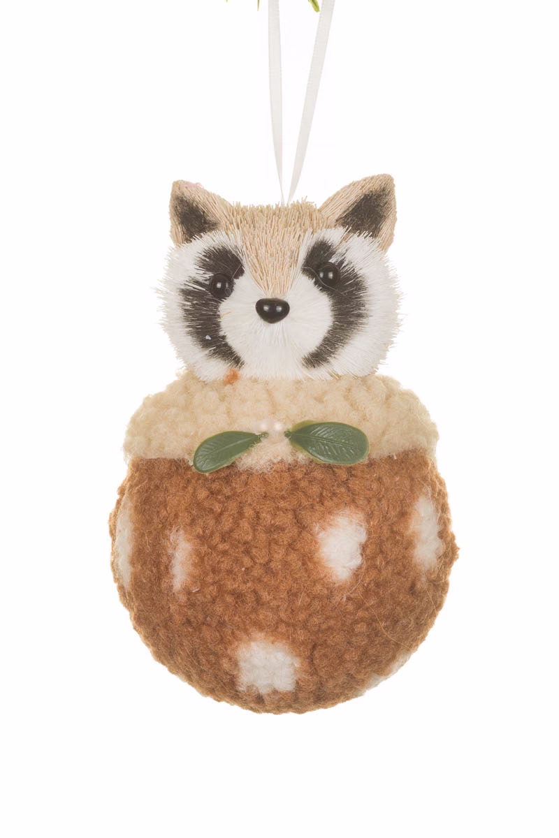 Brown Raccoon Ornament