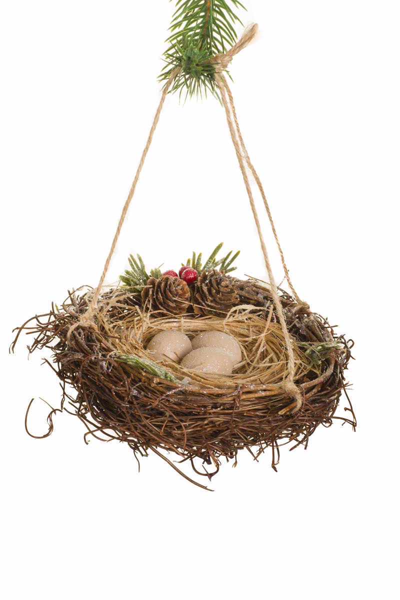 Brown Nest Ornament