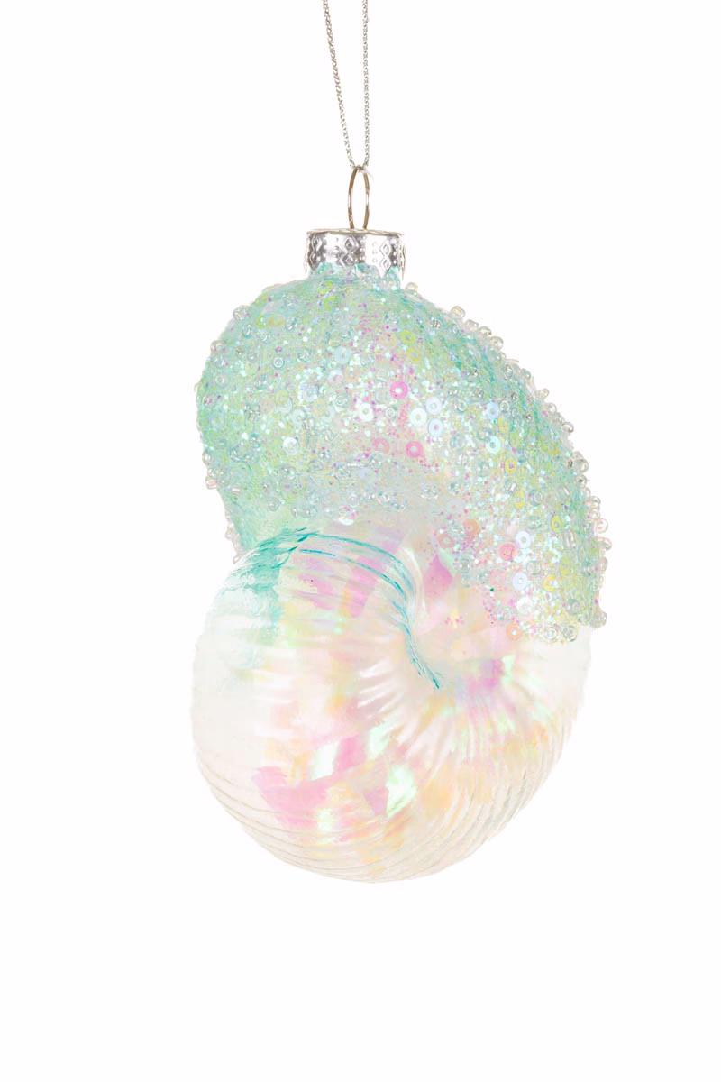 Clear Snail Shell Ornament