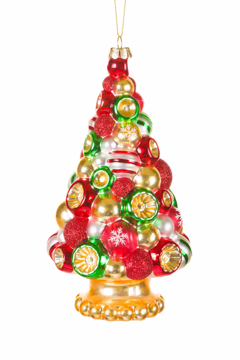 Hangable Red Christmas Bulb Tree Ornament