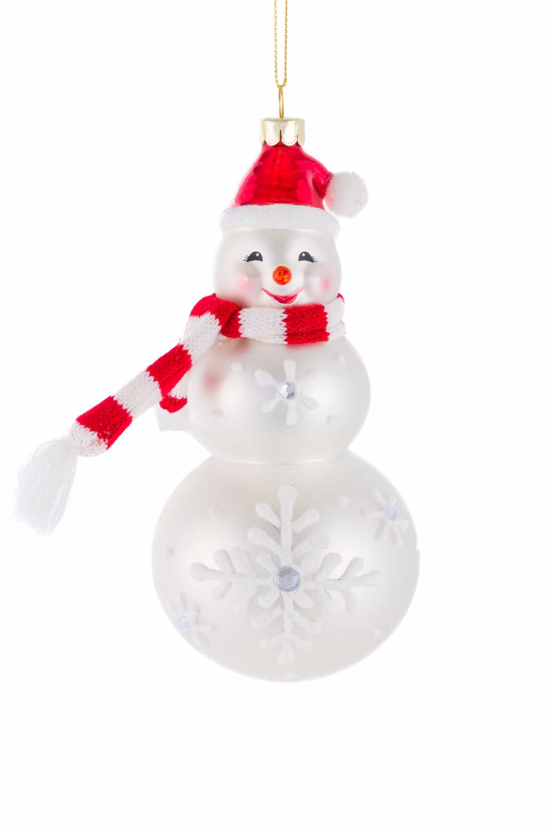 White Snowman Ornament