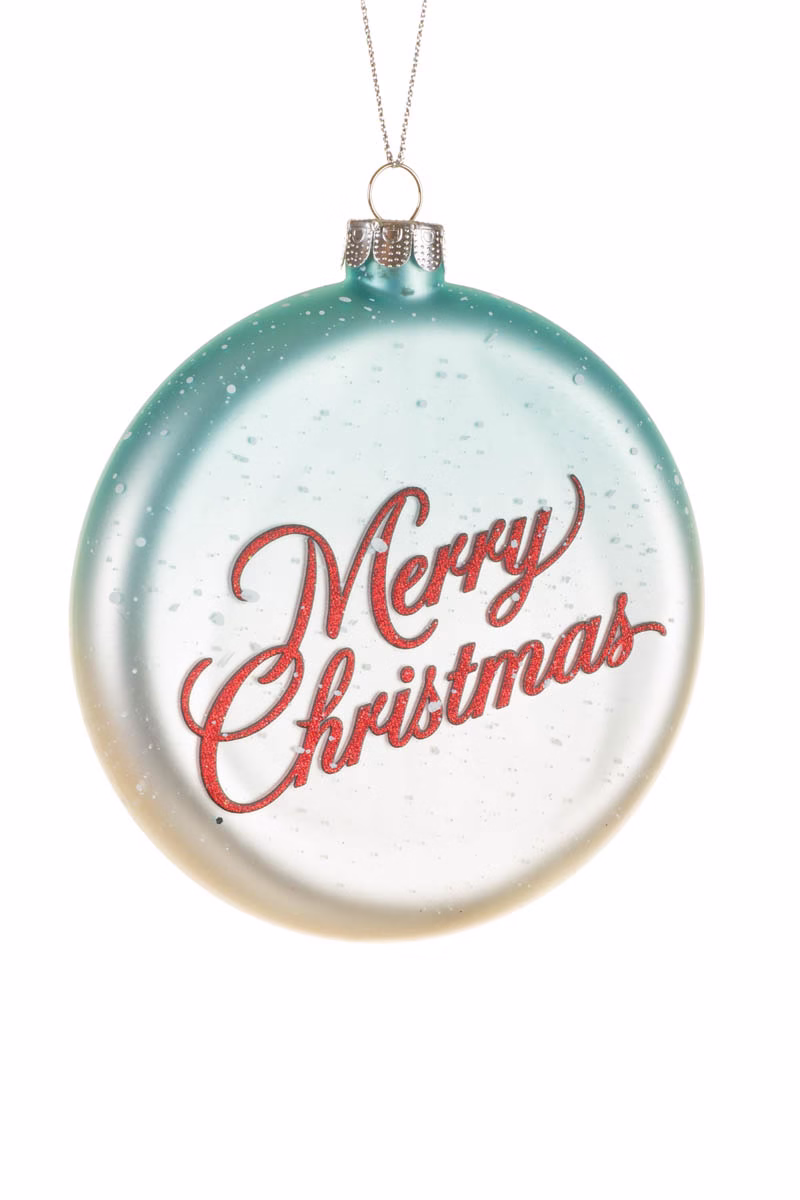 Pastel Blue Medallion Ornament