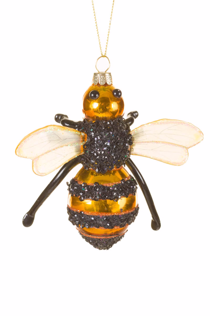 Hangable Gold Bee Ornament
