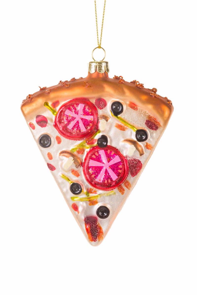 White Pizza Ornament