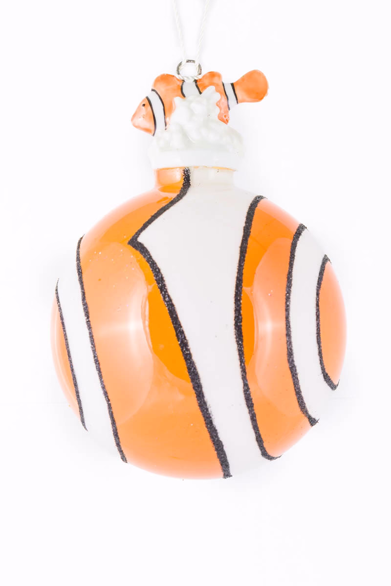 Orange Clownfish Bulb Ornament