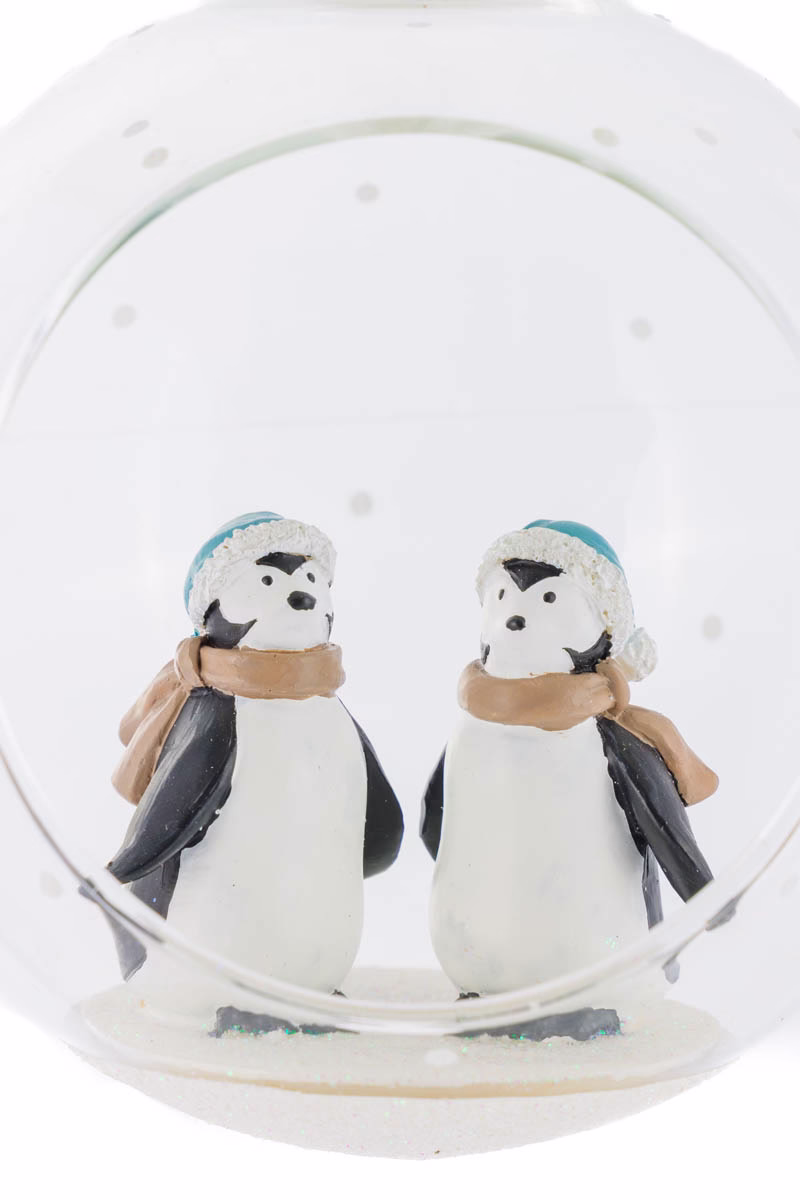 White Penguin Family Display Ornament - Image 3