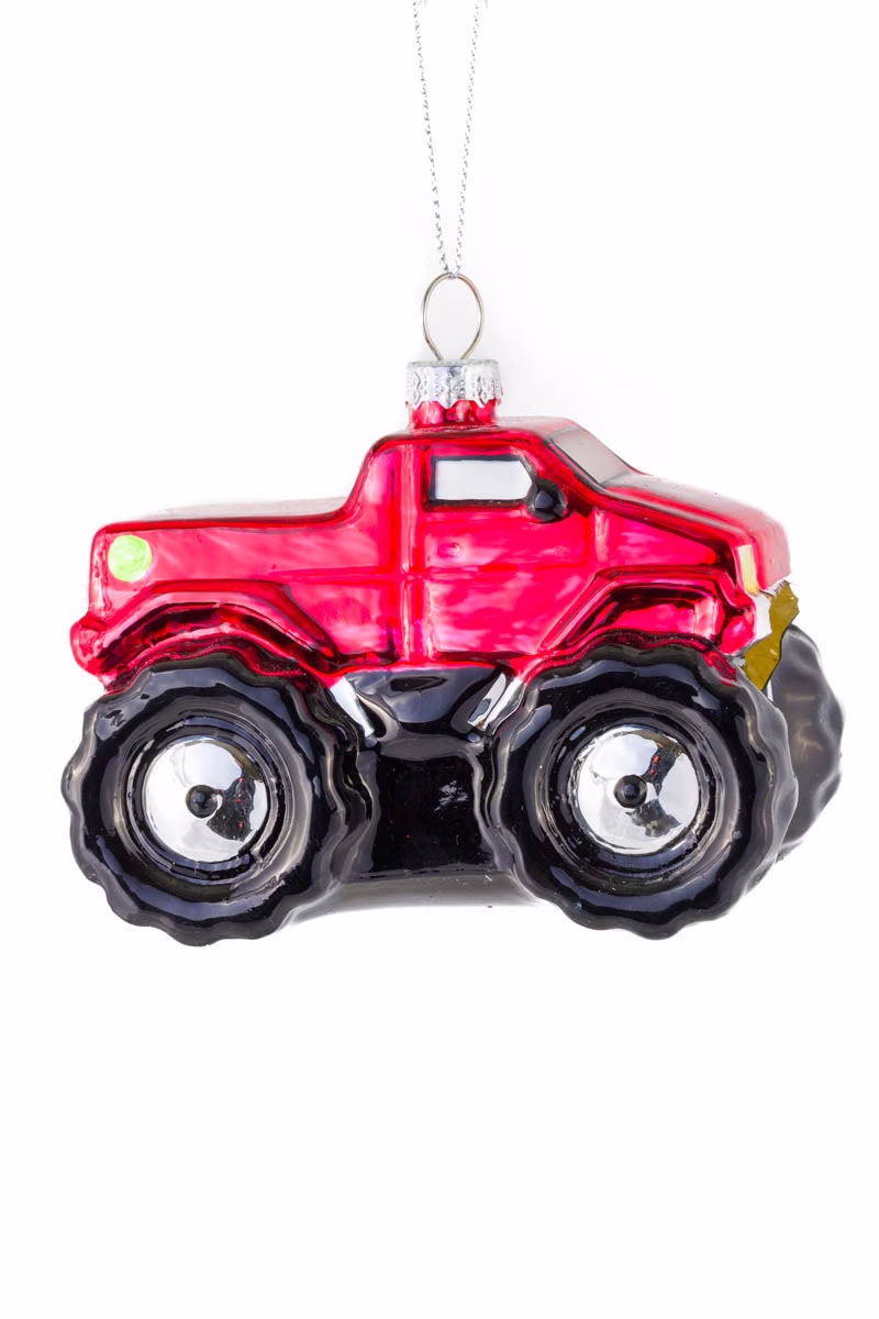 Red Monster Truck Ornament