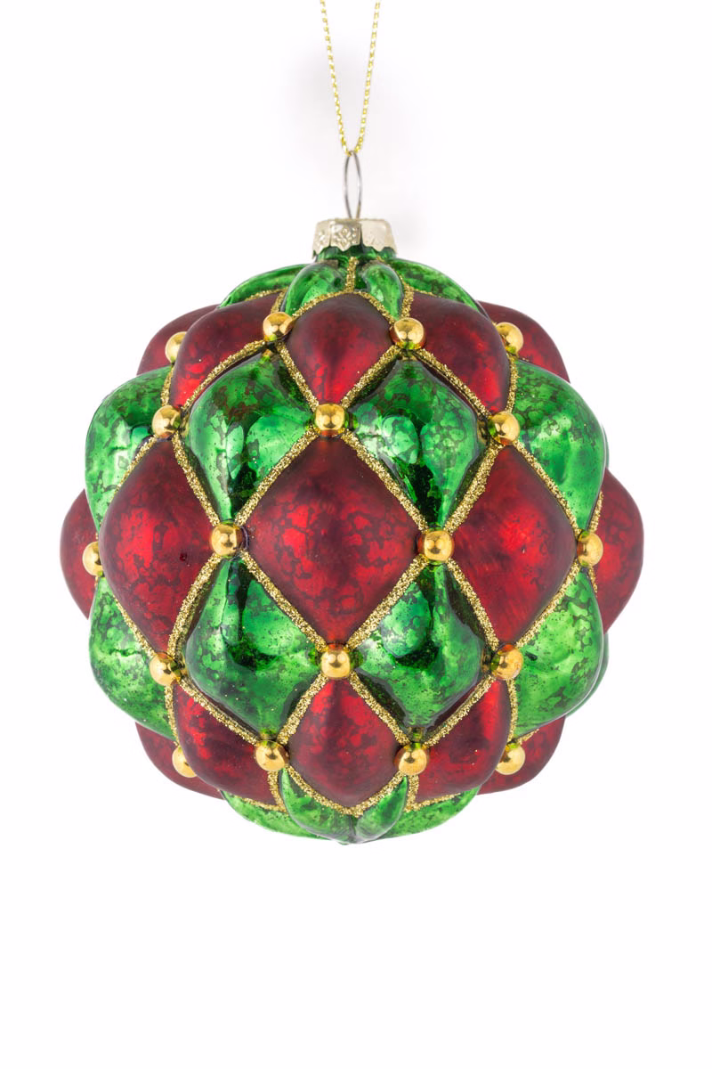 Red Artichoke Bulb Ornament