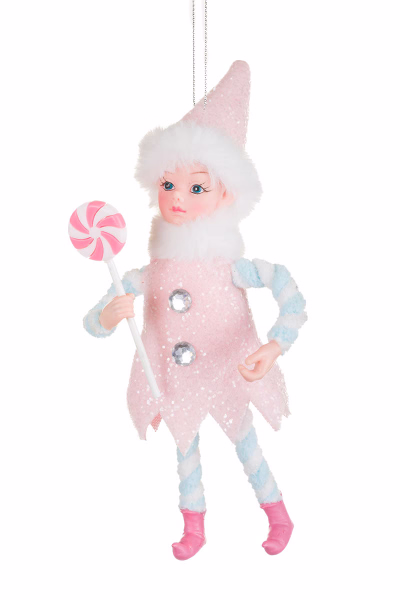 Pink Elf Ornament